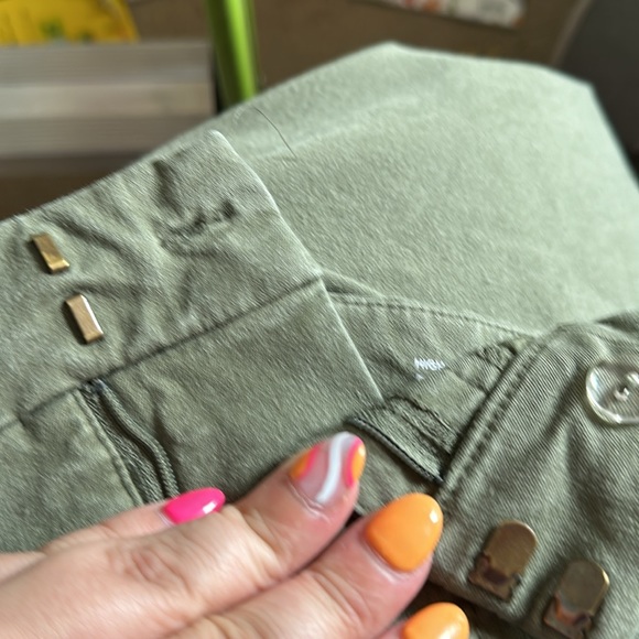 OLD NAVY SIZE 22 olive green high rise pixie pants - Picture 4 of 4